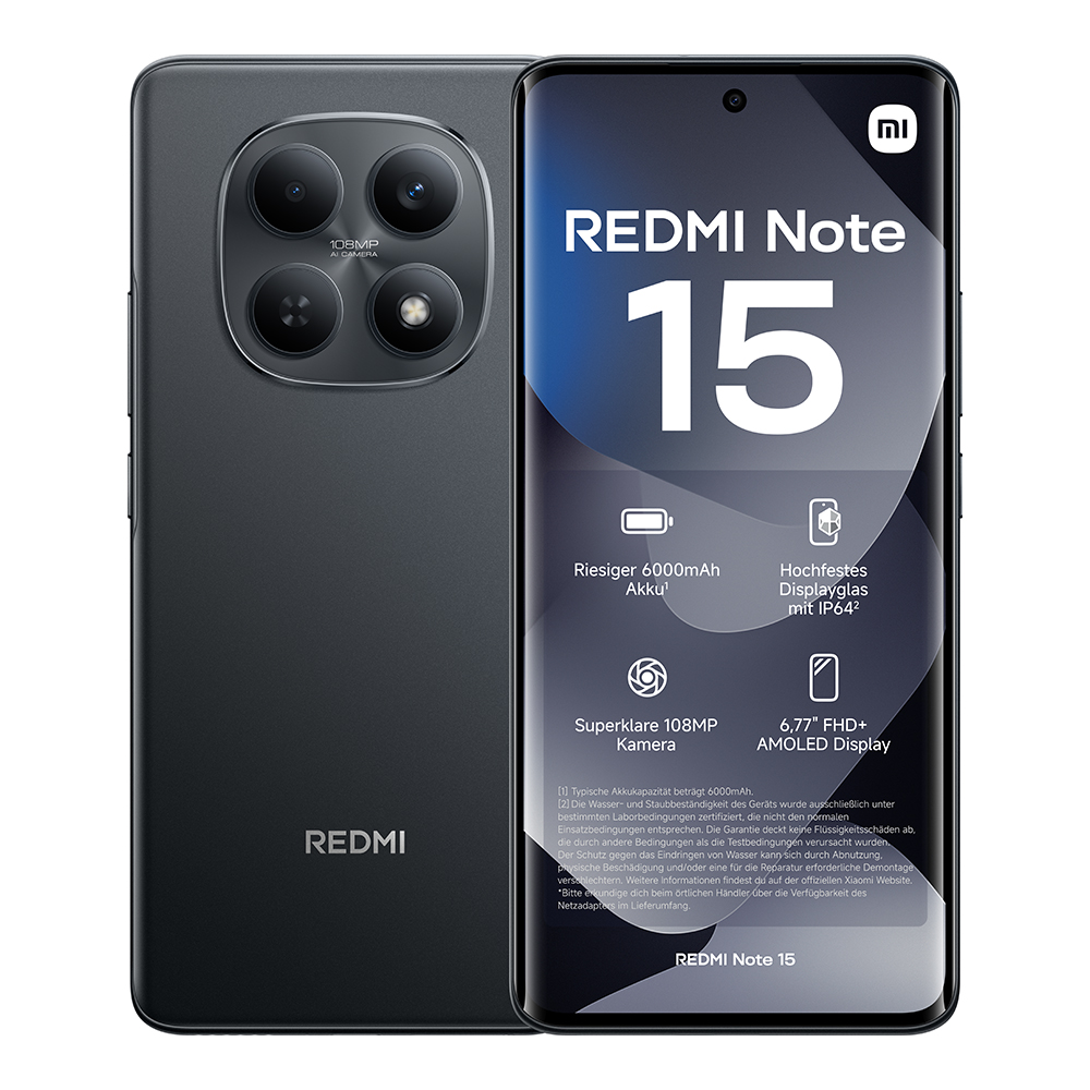 REDMI Note 15 6GB/128GB | Schwarz
